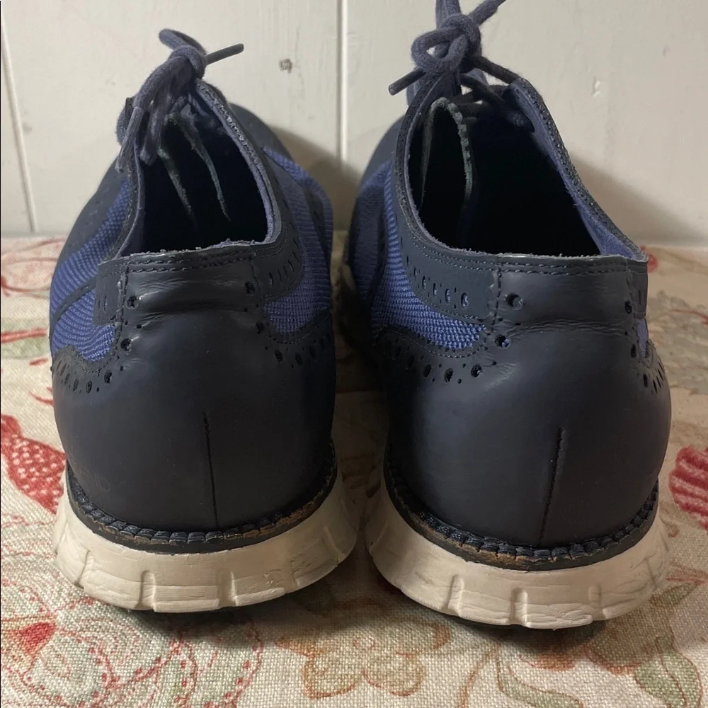Cole Haan Grand.OS Navy and Royal Blue Lace Up Oxfords
